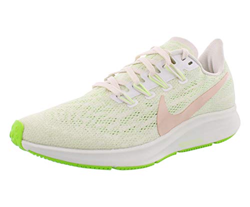 Nike Wmns Air Zoom Pegasus 36, Zapatillas de Atletismo para Mujer, Multicolor (Phantom/Bio Beige-Barely Volt 2), 40.5 EU