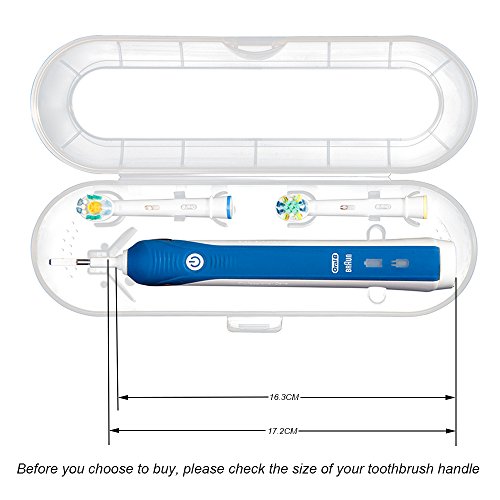 nincha portátil estuche de viaje cepillo de dientes eléctrico de plástico de repuesto para Oral-B Pro Serie