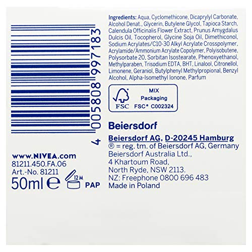 Nivea - Daily Essentials Extress hydrating primer Dry , crema hidratante, pack de 3 (3x 50ml )