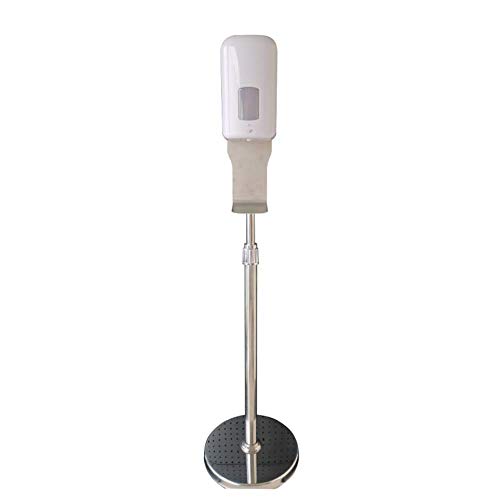 NKare - Dispensador de Jabón automático de Pie, 1L, Sensor Infrarrojo, Material ABS, Higiénico, Cuidado Personal, Ideal para Oficina, Hospital, Hotel, Escuela, [Altura 136x85x39mm, Base 32m]