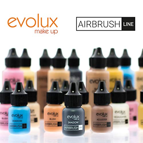 Noche Y Día Evolux Maquillaje Fluido Para Aerógrafo, Kit Color Base Y Coloretes 60 ml