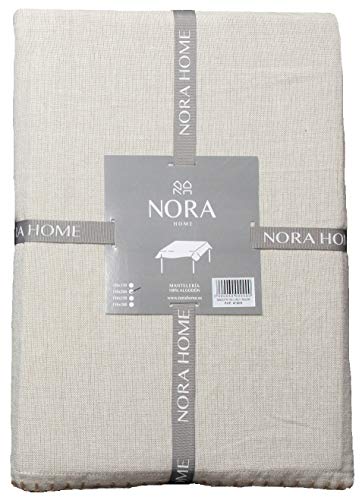 NORA HOME Mantel Smooth 100% algodón hasta 3 Metros (Lino, 150x200cm)