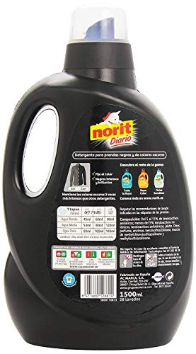 Norit Diario para Ropa Oscura Detergente Líquido - 28 Lavados, 1500 ml