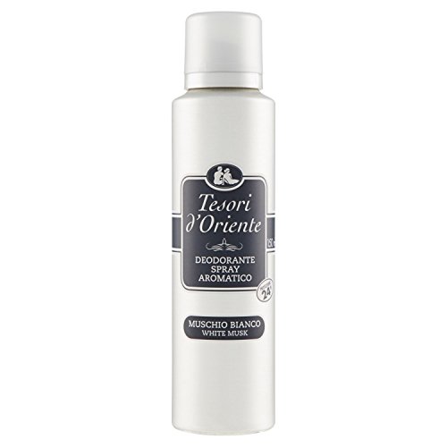 ¡NUEVO! Tesori d'Oriente Muschio Bianco/White Musk Desodorante Spray de 150 ml 24