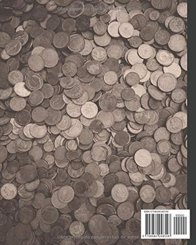 NUMISMÁTICA - CUADERNO DE REGISTRO: Lleva un seguimiento de todos los detalles: Año, País, Ceca, Estado, Valor... | Regalo especial para coleccionistas de monedas.