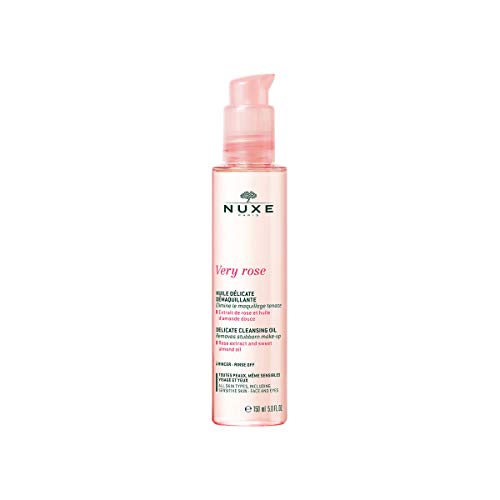 Nuxe Very Rose - Olio Delicato Struccante Viso Trucco Waterproof, 150ml