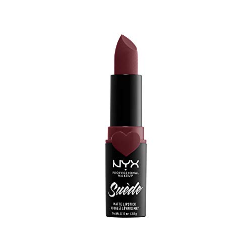 Nyx Professional Makeup Barra De Labios Mate De Larga Duración Y Cobertura Total Suede Matte Lipstick Tono 6 Lalaland Color Marrón