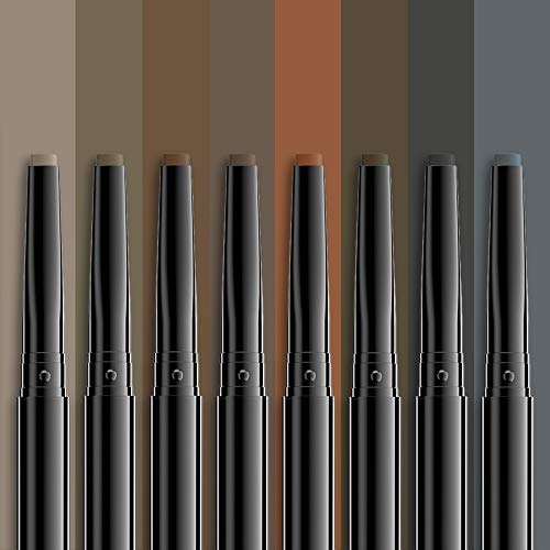 NYX Professional Makeup Lápiz de cejas Precision Brow Pencil, Dos lados: lápiz de cejas y cepillo espiral, Fórmula vegana, Tono: Black