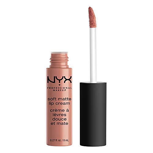 NYX Professional Makeup Pintalabios Soft Matte Lip Cream, Acabado cremoso mate, Color ultrapigmentado, Larga duración, Fórmula vegana, Tono: Stockholm