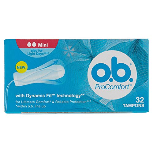 o.b. Tampones ProComfort Mini 32 unidades 96 Unidades 60 g, Lot de 3