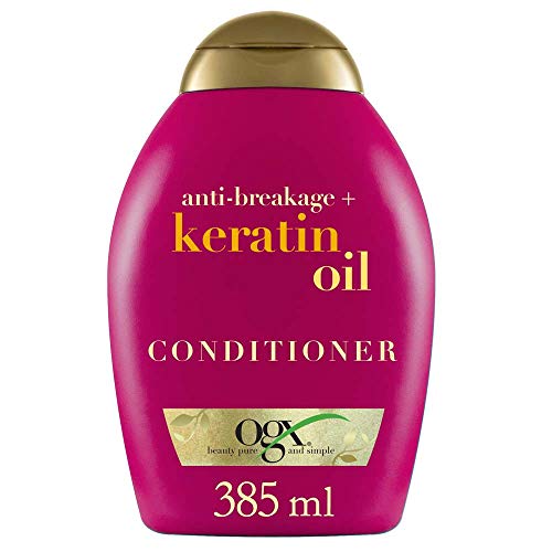 OGX, Acondicionador Aceite de Keratina, Cabellos Quebradizos, 385 ml