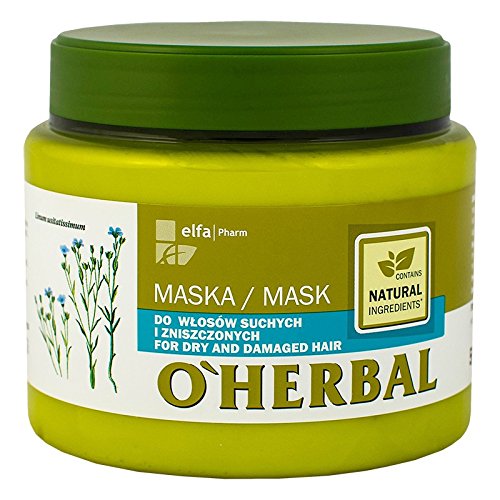 O'Herbal Mascarilla Pelo/Cabello Teñido Profesional Hidratante Natural Ecológica Sin Sulfatos Ni Siliconas Con Extracto De Tomillo O'Herbal 500Ml 1000 ml