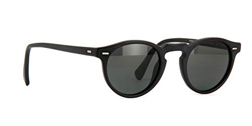 Oliver Peoples - GREGORY PECK SUN OV 5217/S, Redondo, acetato, hombre, MATTE BLACK/MIDNIGHT EXPRESS POLARIZED VFX(1031/P2), 47/23/150