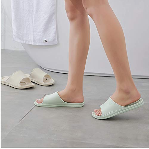 OMING Zapatillas de Masaje Inicio baño par de bañarse Sandalias y Zapatillas Verano Femenino Fugas Gruesas Zapatillas de Masaje Huecos Inferiores Zapatillas de Ducha (Color : C, tamaño : 35-36)