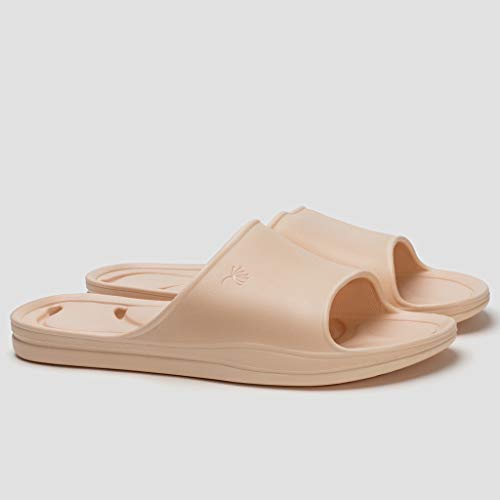 OMING Zapatillas de Masaje Inicio baño par de bañarse Sandalias y Zapatillas Verano Femenino Fugas Gruesas Zapatillas de Masaje Huecos Inferiores Zapatillas de Ducha (Color : C, tamaño : 35-36)