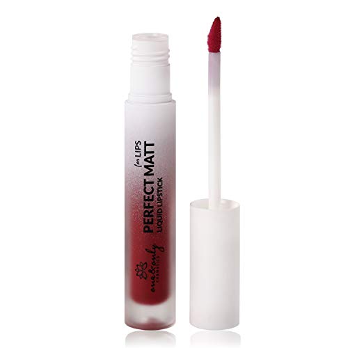 One&Only Mate Liquid Lipstick mate, pintalabios mate, pintalabios líquido, color completo, maquillaje, producto de maquillaje femenino (No. 13 Cherry Red)