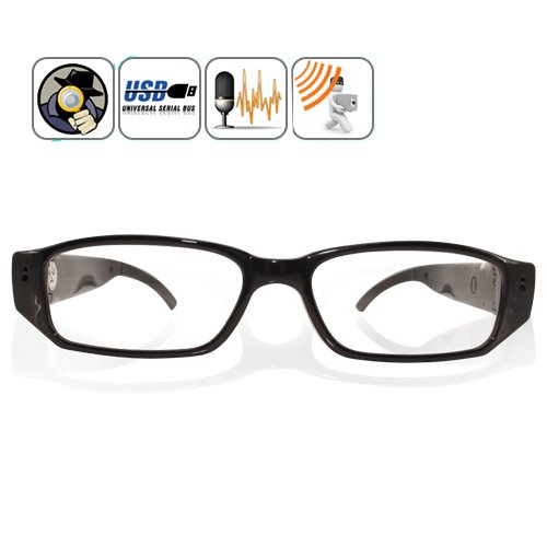 Online-Enterprises 1280x720 HD 30fps Gafas espía cámara oculta Mini DVR con ranura TF