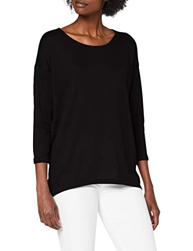 Only onlELCOS 4/5 Solid Top JRS Noos Camisa, Negro (Black), 36 (Talla del Fabricante: Small) para Mujer