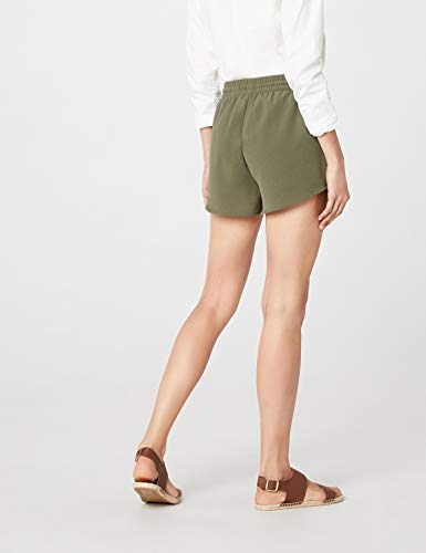 Only Onlturner Shorts Wvn Noos Pantalones Cortos, Verde (Kalamata Kalamata), 36 (Talla del Fabricante: 34) para Mujer