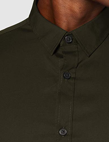 Only & Sons NOS Onsalfredo LS Shirt Ex-Slim Noos Camisa, Verde (Rosin Rosin), Small para Hombre