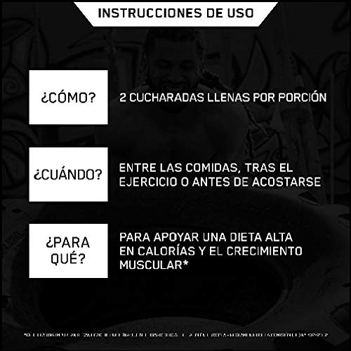 Optimum Nutrition ON Serious Mass Proteína en Polvo Mass Gainer, con Vitaminas, Creatina y Glutamina, Galletas y Crema, 8 porciones, 2.73 kg, Embalaje puede variar