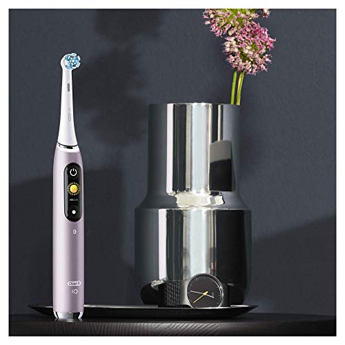 Oral-B iO 9n Cepillo Eléctrico Recargable Con Tecnología De Braun, 1 Mango Rosa Con Diseño De Alta Gama Y Tecnología Magnética, Pantalla En Color, 1 Cabezal De Recambio, 1 Estuche De Viaje De Carga