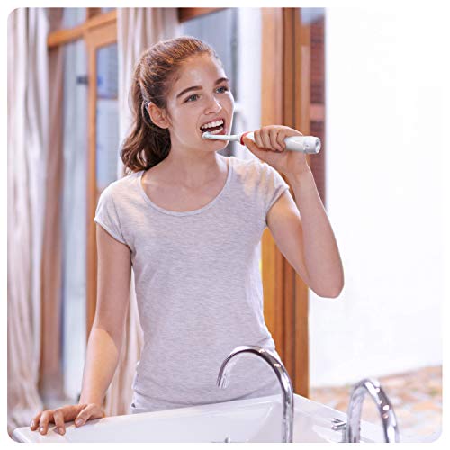 Oral-B SmartSeries Teen Girls Sensi Ultrathin - Cepillo eléctrico recargable con tecnología de braun, 1 mango, 3 modos incluyendo blanqueado y sensible y 2 cabezales de recambio