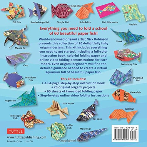 Origami Fish and Other Sea Creatures Kit: with Step-by-Step Online Video Tutorials: 20 Original Models by World-Famous Origami Artists