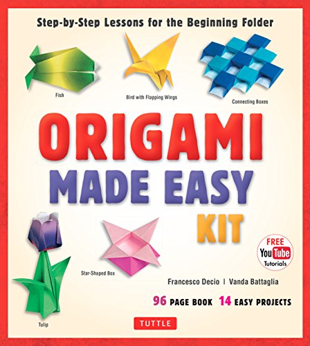 Origami Made Easy Ebook: Step-by-Step Lessons for the Beginning Folder: Origami Book with 14 Projects & Online Video Tutorial: Great for Kids and Adults! (English Edition)