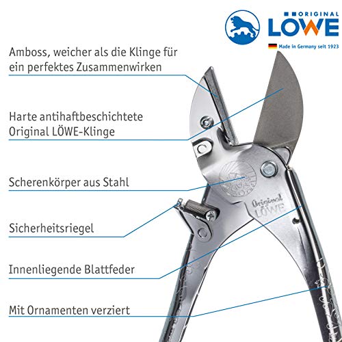 Original LÖWE LÖWE 1.102 Tijeras de jardín, metálico, L