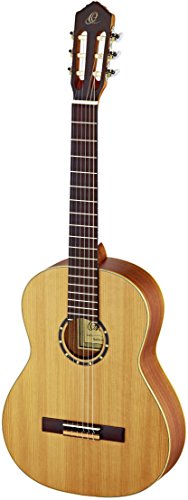 Ortega R131L - Guitarra clásica (cedro y caoba, para zurdos, tamaño 4/4), color natural