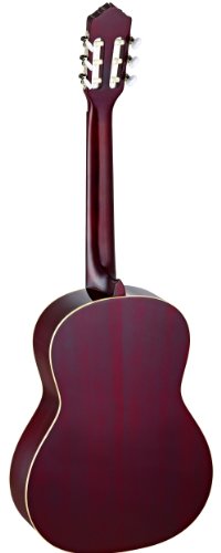 Ortega R131SN-WR - Guitarra clásica (cedro y caoba, tamaño 4/4), color rojo