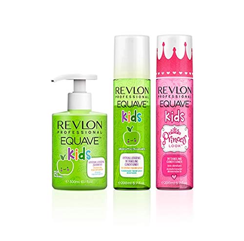 Pack Revlon Equave Kids Champu Apple 300ml + Acondicionador kids 200ml + Acondicionador Princess 200ml