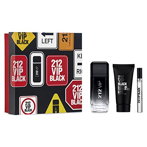 PACO RABANNE 212 VIP Black Eau DE Toilette After Shave Gel 100ML + Miniatura 1UN. Unisex Adulto, Negro, Único