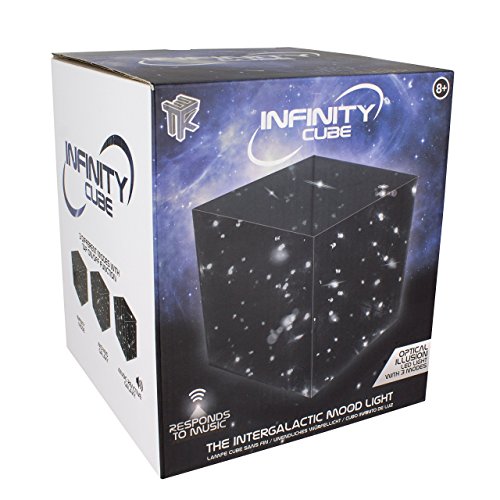 Paladone infinity cubo sonido reactiva ánimo luz, Multicolor