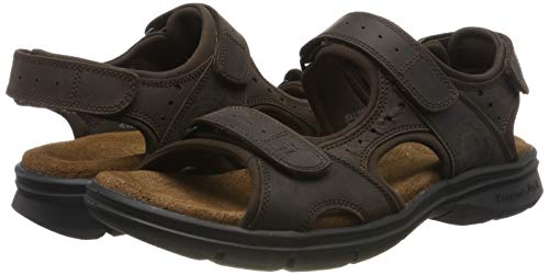 Panama Jack Salton Basics, Sandalias con Punta Abierta para Hombre, Marrón (Marron C1), 43 EU