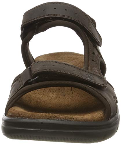 Panama Jack Salton Basics, Sandalias con Punta Abierta para Hombre, Marrón (Marron C1), 43 EU