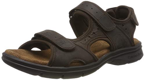 Panama Jack Salton Basics, Sandalias con Punta Abierta para Hombre, Marrón (Marron C1), 43 EU