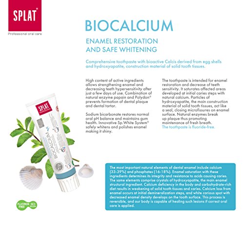 Pasta de dientes Splat Profesional Remineralizante Biocalcium Bio-Activo [Pack de 2]