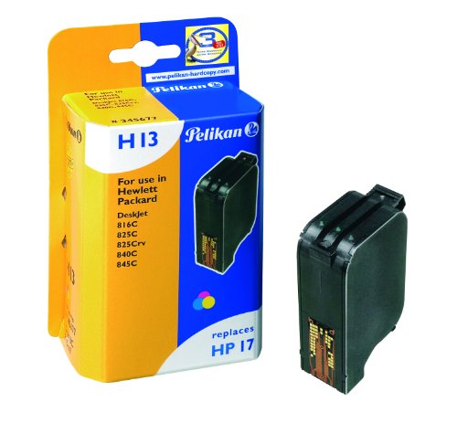 Pelikan 345677 - Cartucho de tinta Hp DeskJet 840C, 842C, 843C, 845, Hp 17 - (Magenta, Cyan y Amarillo)