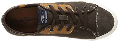 Pepe Jeans Britt Classic, Low-Top para Hombre, marrón-Braun (898DK Brown), 42 EU