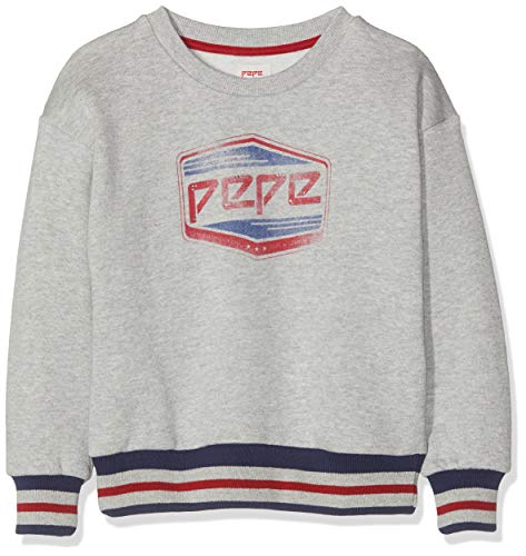 Pepe Jeans Nouvelle Sudadera, (Grey Marl 933), 7-8 años (Talla del Fabricante: 7/8 años) para Niñas