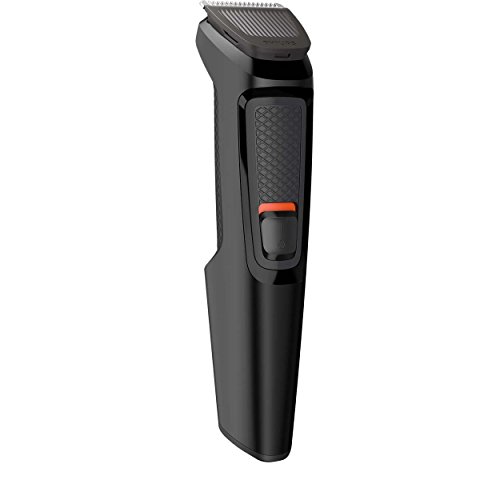 Philips MULTIGROOM Series 3000 Cara 6 en 1 MG3710/15 - Afeitadora (Negro, Rectángulo, Barba, Oído, Ceja, Nariz, Acero inoxidable, 60 min, Integrado)