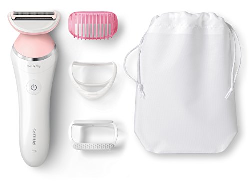 Philips SatinShave Advanced BRL140/00 maquinilla de afeitar para mujer Blanco 1 cabezal(es) Recortadora - Depiladora femenina (Blanco, Li-ion, 8 V, 8 h, 60 min)