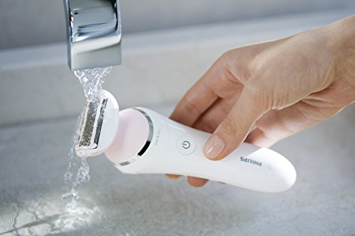 Philips SatinShave Advanced BRL140/00 maquinilla de afeitar para mujer Blanco 1 cabezal(es) Recortadora - Depiladora femenina (Blanco, Li-ion, 8 V, 8 h, 60 min)