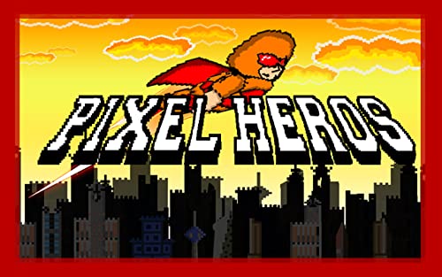 Pixel Heroes - The rocket man fighting super villains - Gold Edition