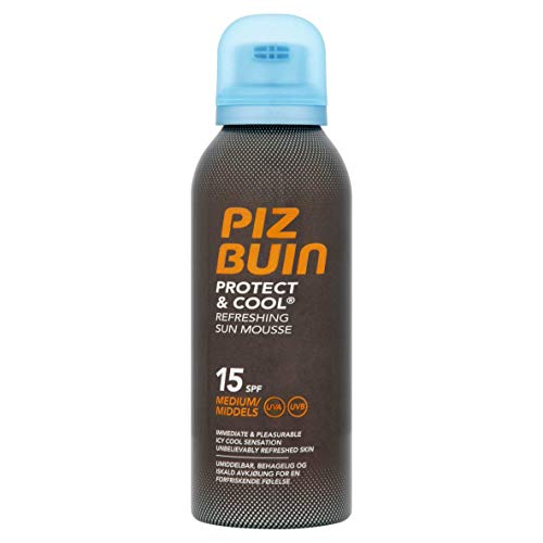 Piz Buin - Proteccion Solar, Protect & Cool Espuma Solar Refrescante SPF 30 - Protección alta Bote 150 ml