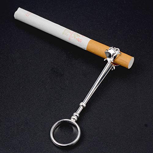 planuuik Elegante Lady Smoking Ring Romantic Rose Shelf Cigarette Holder Gamer Helper