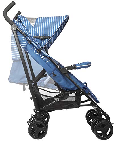 Play Funky 160 - Silla de paseo plegable tipo paraguas, Nautic Blue