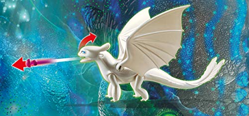 PLAYMOBIL DreamWorks Dragons Furia Diurna y Bebé Dragón con Niños, a Partir de 4 Años (70038)